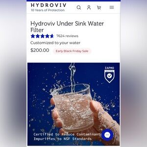 Water Filter with IAPMO Certification